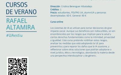 Cursos d’Estiu: L’impacte de la intel·ligència artificial en els drets fonamentals